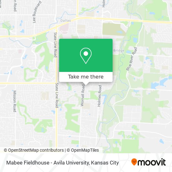 Mapa de Mabee Fieldhouse - Avila University