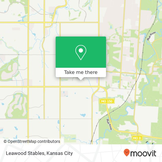 Mapa de Leawood Stables