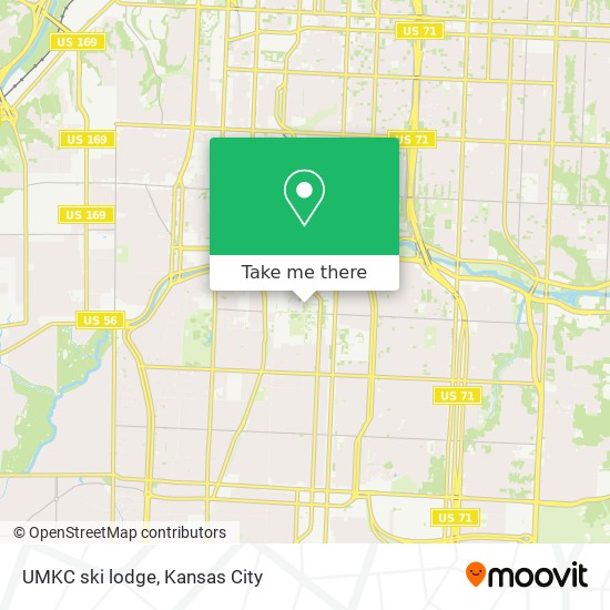 Mapa de UMKC ski lodge