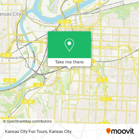 Mapa de Kansas City Fun Tours