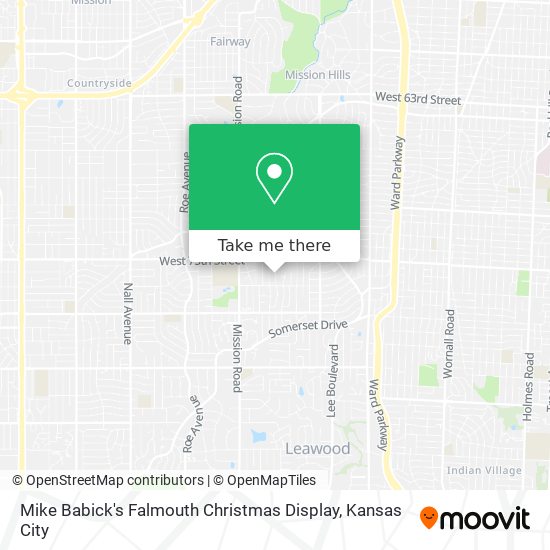 Mapa de Mike Babick's Falmouth Christmas Display