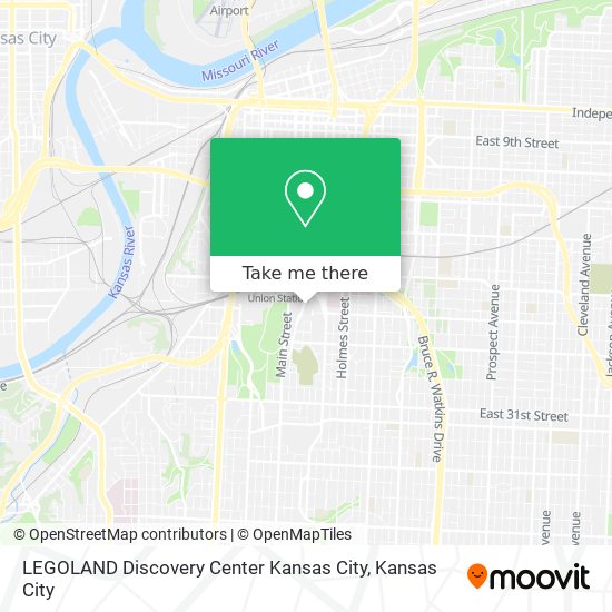 LEGOLAND Discovery Center Kansas City map