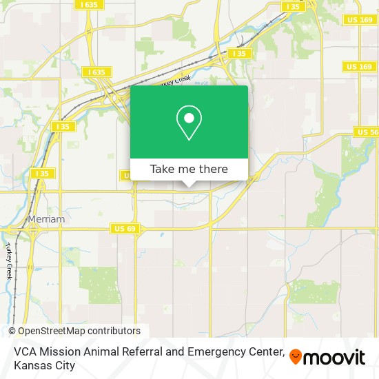 VCA Mission Animal Referral and Emergency Center map