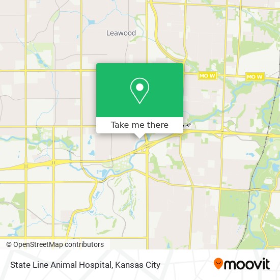 State Line Animal Hospital map