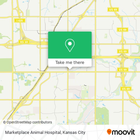 Mapa de Marketplace Animal Hospital