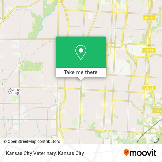 Mapa de Kansas City Veterinary