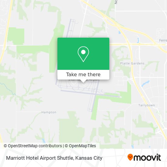 Marriott Hotel Airport Shuttle map