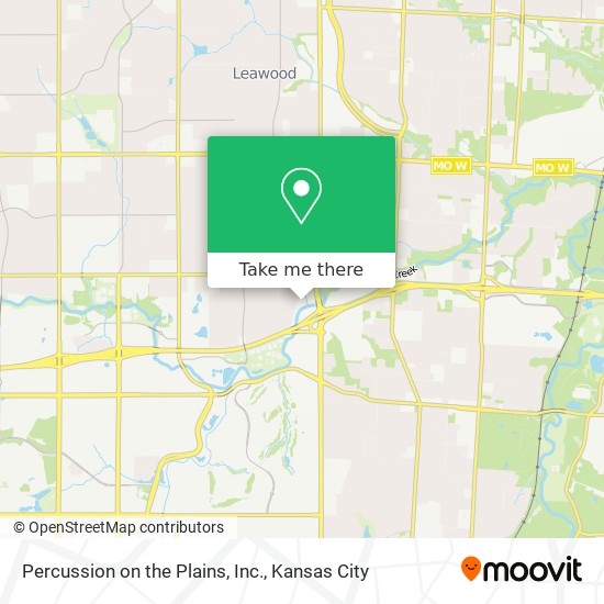 Percussion on the Plains, Inc. map