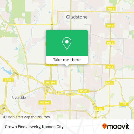 Mapa de Crown Fine Jewelry