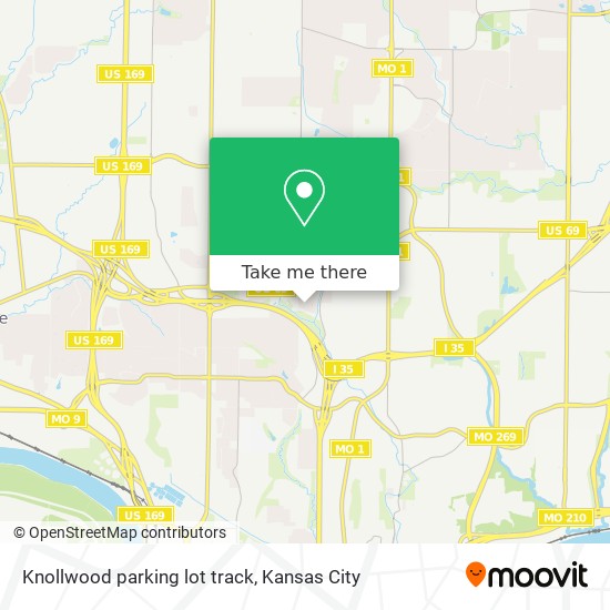 Mapa de Knollwood parking lot  track