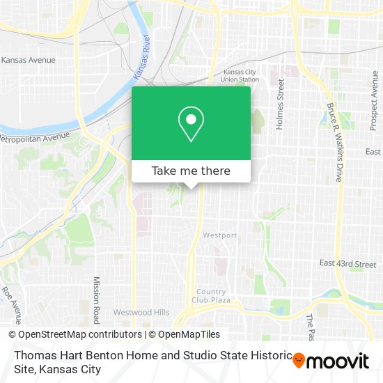 Thomas Hart Benton Home and Studio State Historic Site map
