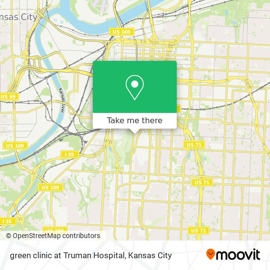 green clinic at Truman Hospital map