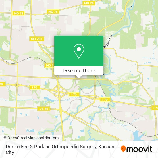Mapa de Drisko Fee & Parkins Orthopaedic Surgery