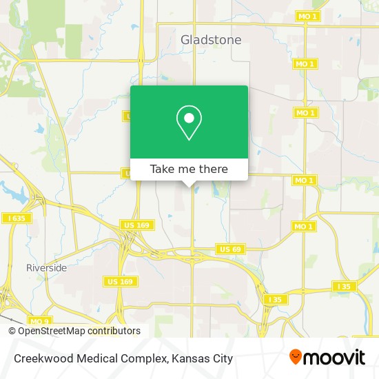 Mapa de Creekwood Medical Complex