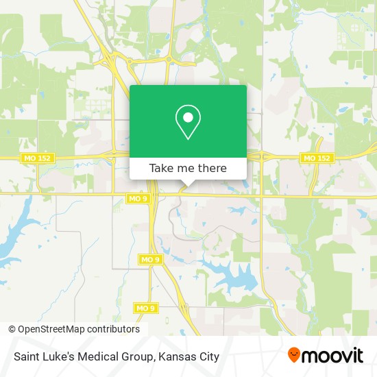 Saint Luke's Medical Group map