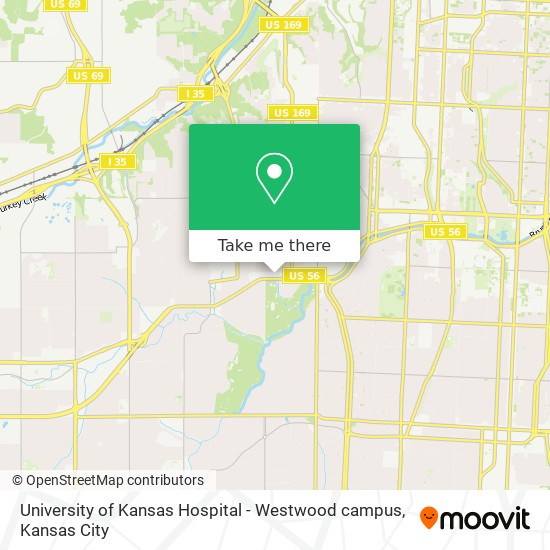University of Kansas Hospital - Westwood campus map