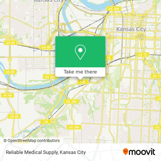 Mapa de Reliable Medical Supply