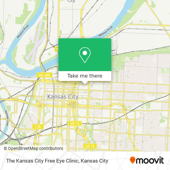 The Kansas City Free Eye Clinic map