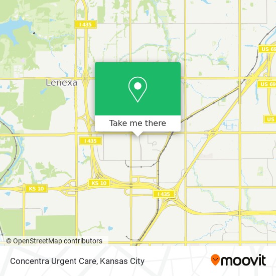 Concentra Urgent Care map