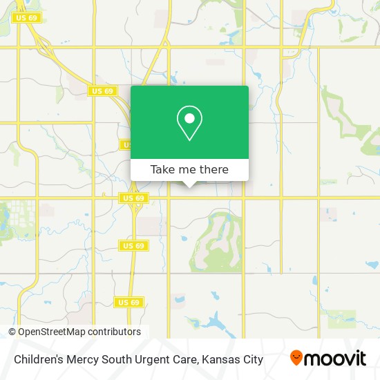 Children's Mercy South Urgent Care map