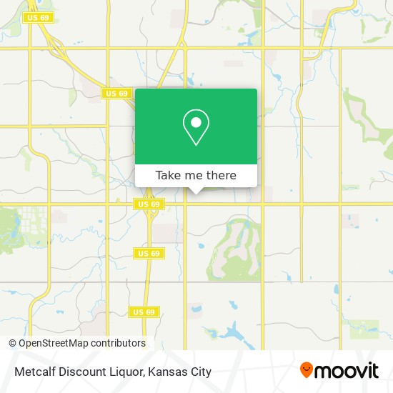 Mapa de Metcalf Discount Liquor