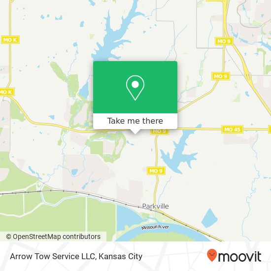 Arrow Tow Service LLC map