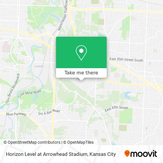 Mapa de Horizon Level at Arrowhead Stadium