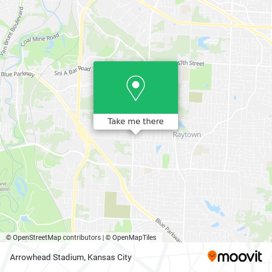 Mapa de Arrowhead Stadium