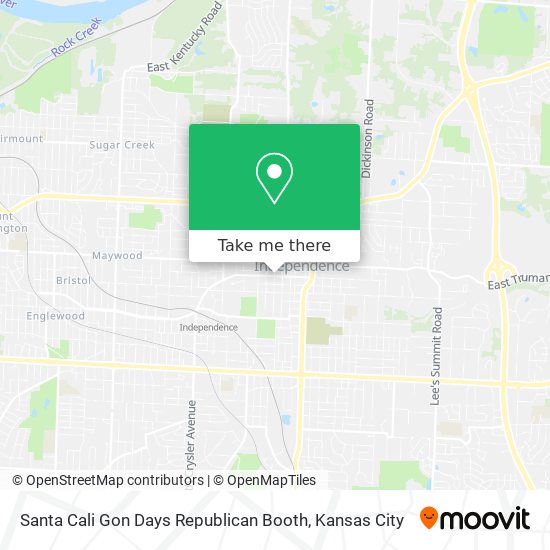 Mapa de Santa Cali Gon Days Republican Booth