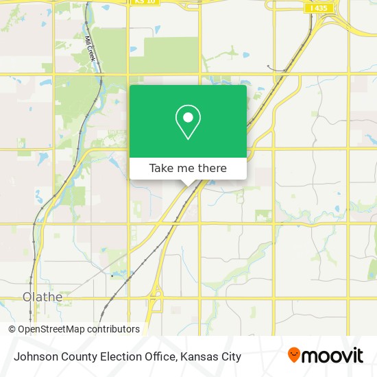Mapa de Johnson County Election Office