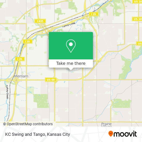 KC Swing and Tango map