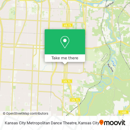 Kansas City Metropolitan Dance Theatre map