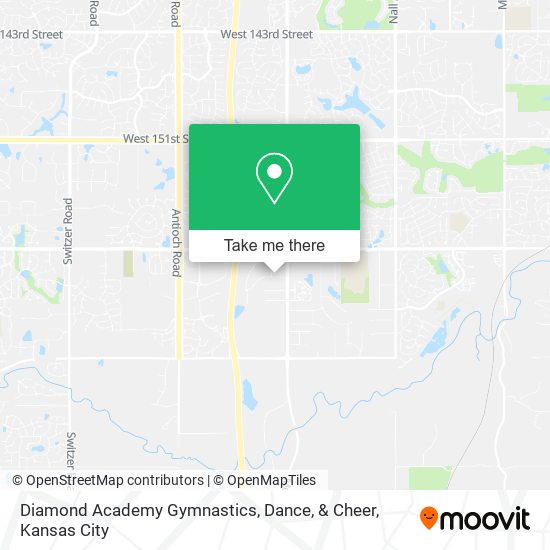 Mapa de Diamond Academy Gymnastics, Dance, & Cheer