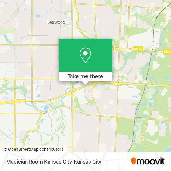 Mapa de Magician Room Kansas City