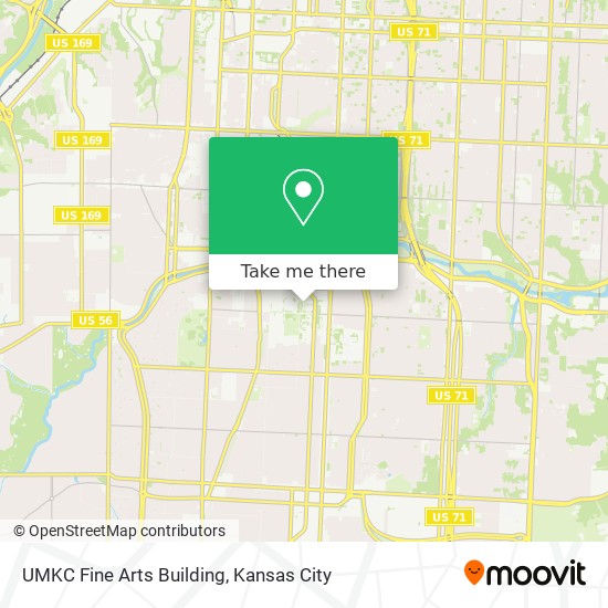UMKC Fine Arts Building map