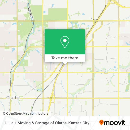 Mapa de U-Haul Moving & Storage of Olathe