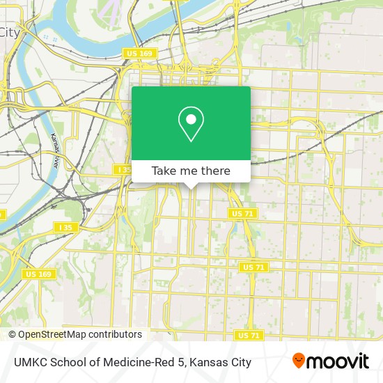 Mapa de UMKC School of Medicine-Red 5