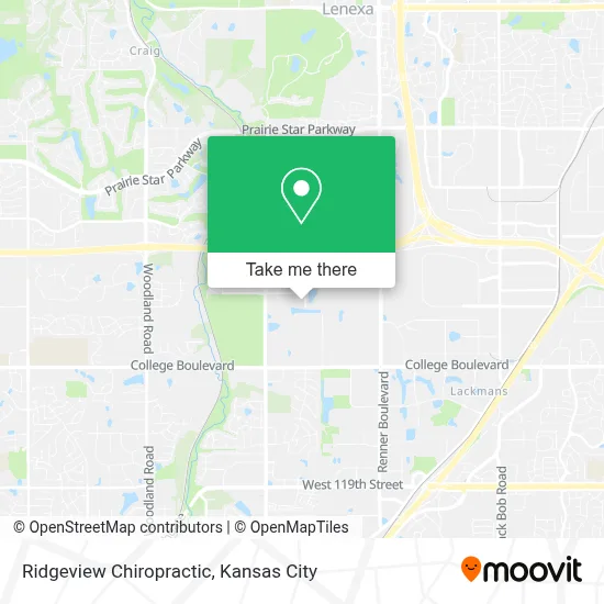 Ridgeview Chiropractic map
