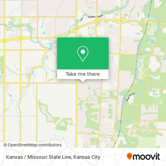 Kansas / Missouri State Line map