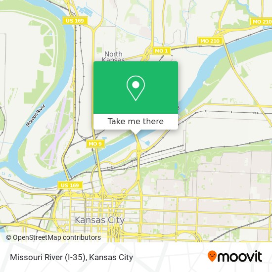 Missouri River (I-35) map