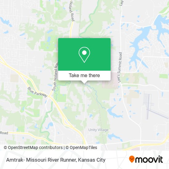 Amtrak- Missouri River Runner map