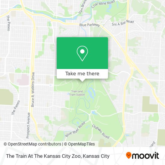 The Train At The Kansas City Zoo map