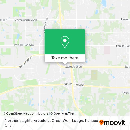 Northern Lights Arcade at Great Wolf Lodge map