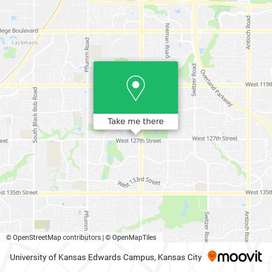 University of Kansas Edwards Campus map