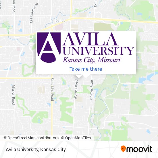 Avila University map
