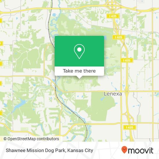 Shawnee Mission Dog Park map