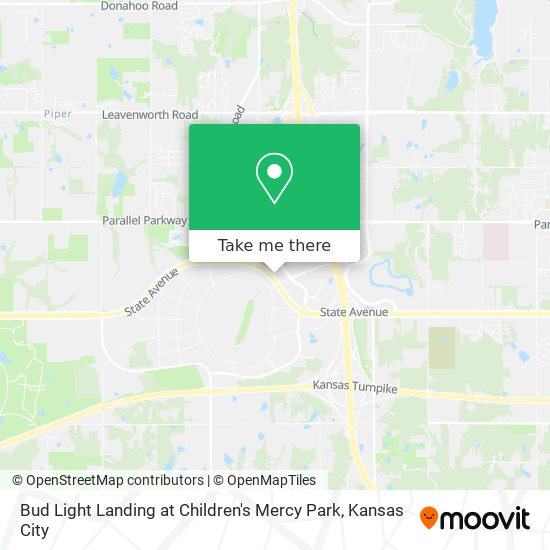 Mapa de Bud Light Landing at Children's Mercy Park