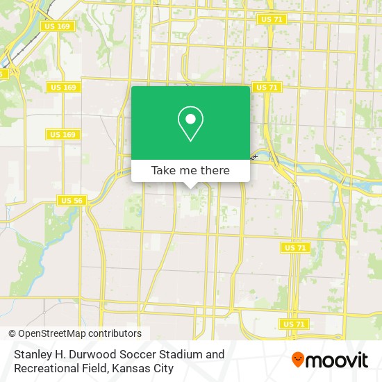 Stanley H. Durwood Soccer Stadium and Recreational Field map