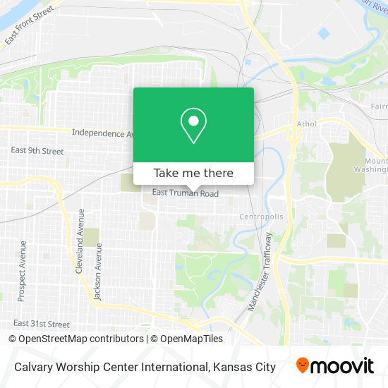 Mapa de Calvary Worship Center International