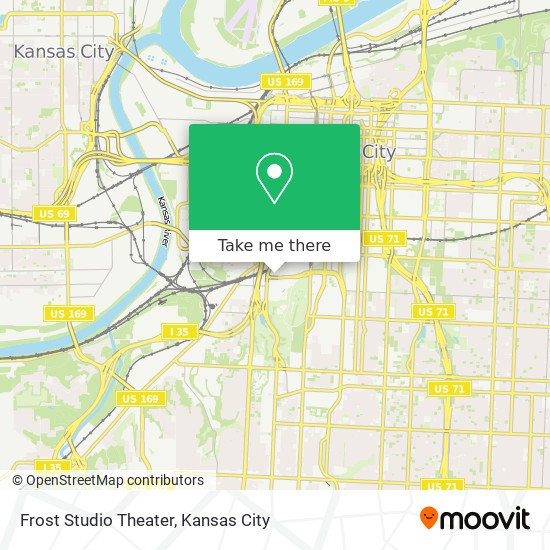 Frost Studio Theater map